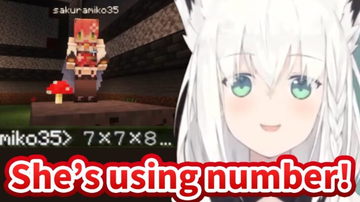 Fubuki gets surprised by Miko using numbers [Hololive/Eng sub]
