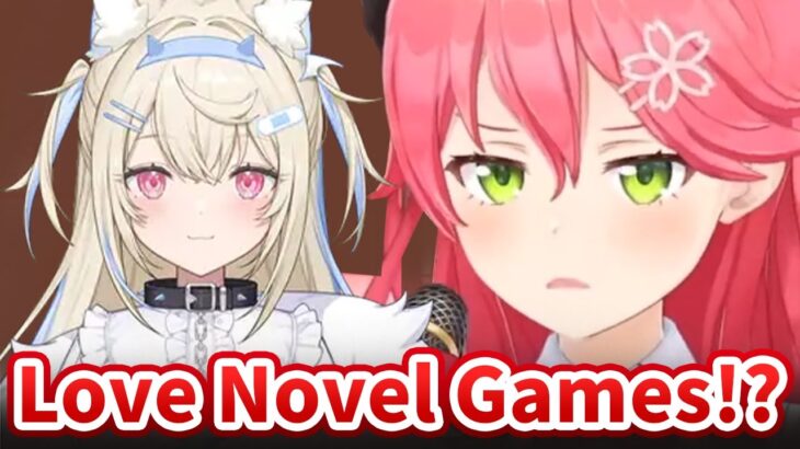 Miko learned that Fuwawa loves Novel Games【Hololive/Eng sub】