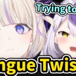 Hajime battles with Laplus at Tongue Twister, the result is totally unexpected【Hololive/Eng sub】