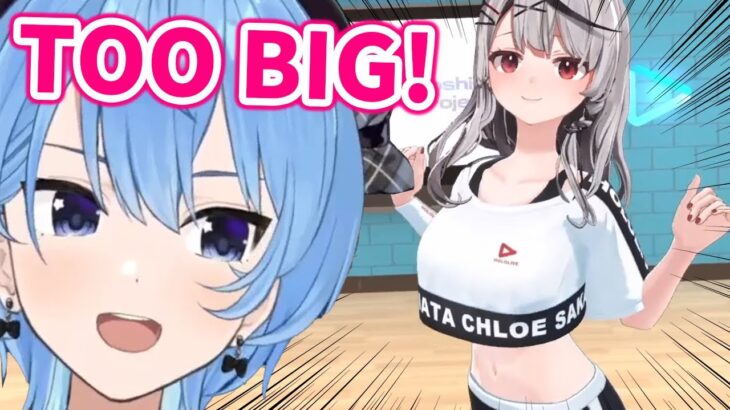Sui-chan gets freaked out by Chloe’s massive b*oba【Hololive/Eng sub】