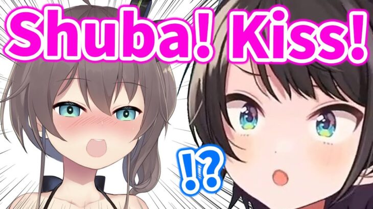 Subaru got surprised by Matsuri trying to kiss her so many times【Hololive/Eng sub】