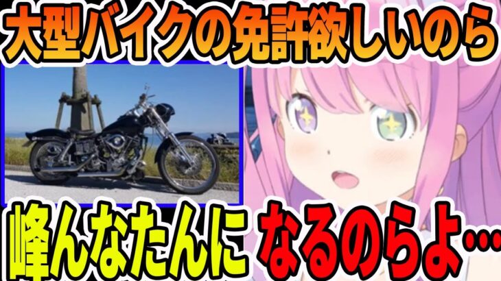 バイク動画見てたら影響を受けて大型バイクに乗りたくなってきた姫森ルーナ【ホロライブ切り抜き】