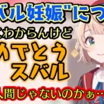 【ホロARK】で妊活大成功の一大イベントの後、【大空スバル】のママである【しぐれうい】にも報告が行き、戸惑うけど祝福するういママｗ