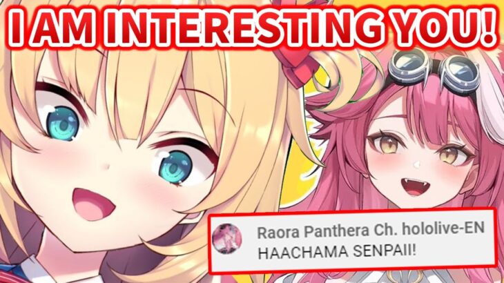 Haachama finds Raora on comment section then start aiming her…【Hololive】