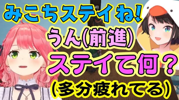 【さくらみこ】と【大空スバル】、疲れからなのか会話がシュールすぎるｗ【ホロライブ】