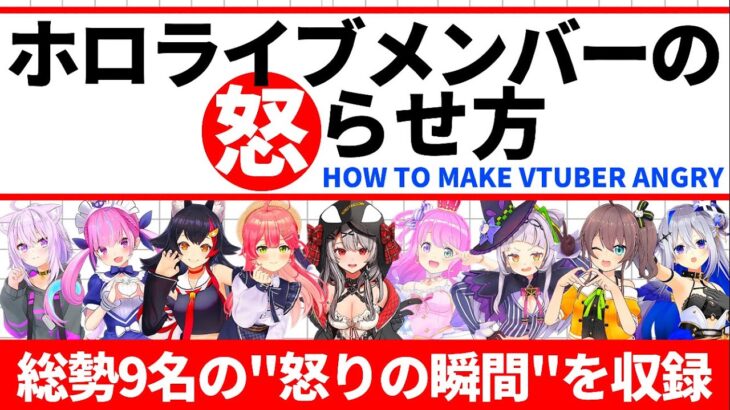 【総集編】ホロライブメンバーを怒らせる方法③【ホロライブ切り抜き/さくらみこ/大神ミオ/湊あくあ/紫咲シオン/猫又おかゆ/天音かなた/沙花叉クロヱ/姫森ルーナ/夏色まつり】