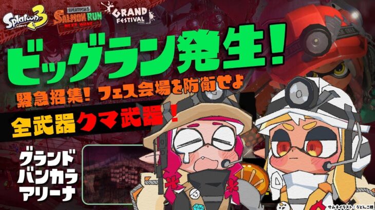 【スプラトゥーン3/サーモンラン】ビッグラン＋クマフェス！フレアイリスで出勤！【不知火フレア/IRyS/ホロライブ】《Flare Ch. 不知火フレア》