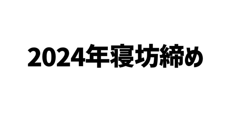 2024ねんさいごのねぼう【でびでび・でびる/にじさんじ】《でびでび・でびる》