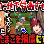 【複数視点】逃げ遅れた雲母たまこを捕虜にしようとする叶と蛮族西チームｗｗｗｗ【叶/にじさんじ切り抜き/ローレン/鷹宮リオン/にじマイクラ占領戦】