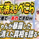 【ホロライブ切り抜き/兎田ぺこら】帰りの空港で風のように消えた真相を語るぺこーらとぺこらが感動したかなたんからのプレゼント【白上フブキ】