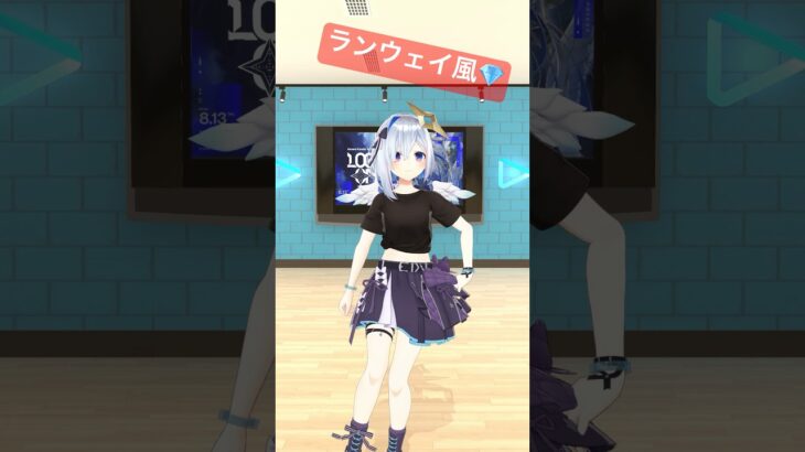 【裏側】ランウェイもアイドルだから余裕～～🖤🩰 #shorts #vtuber《Kanata Ch. 天音かなた》
